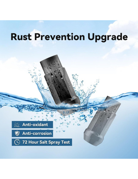 20 Tuercas de Buje Abierto EZISOE M12x1.5 50mm Negras