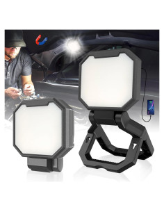 HYPERLITE Luz de Trabajo Recargable 2 Pack 40W 2000 Lúmenes