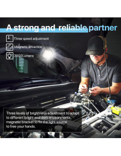 HYPERLITE Luz de Trabajo Recargable 2 Pack 40W 2000 Lúmenes 2