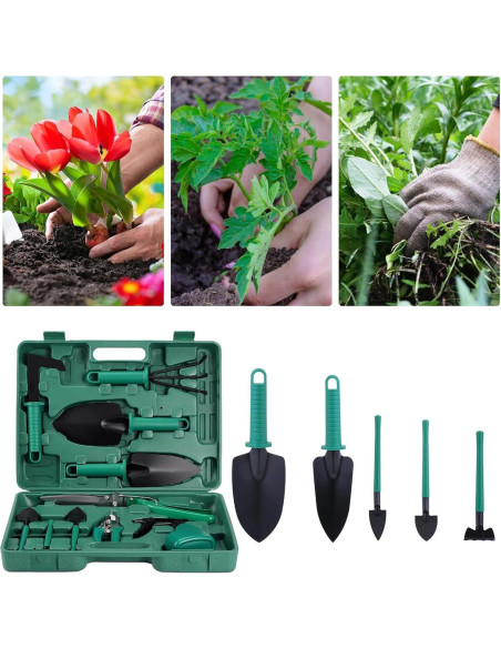 Juego de Herramientas de Jardinería 10 Piezas - Genérico