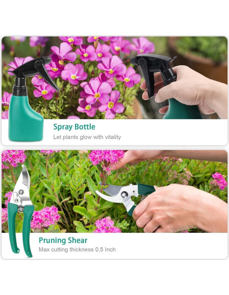 Juego de Herramientas de Jardinería 10 Piezas - Genérico