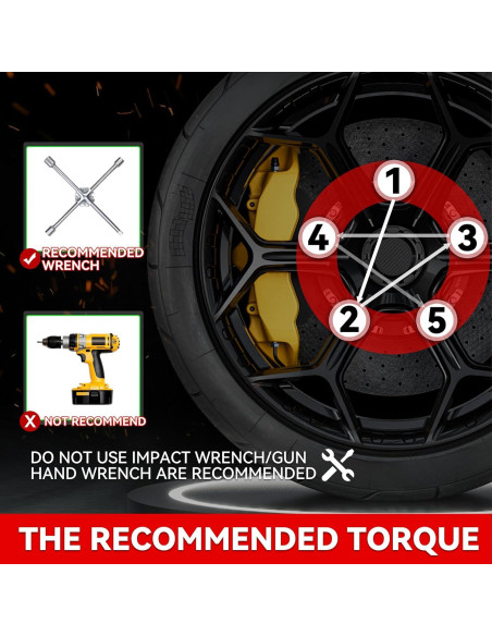 20 Tuercas de Buje Abierto EZISOE M12x1.5 50mm Negras