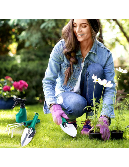 Juego de Herramientas de Jardinería 10 Piezas - Genérico