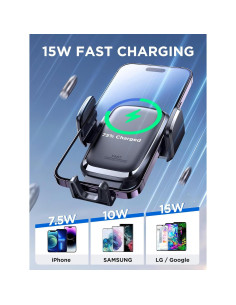 Cargador Inalámbrico para Auto JOYROOM 15W Qi Soporte Teléfono 2