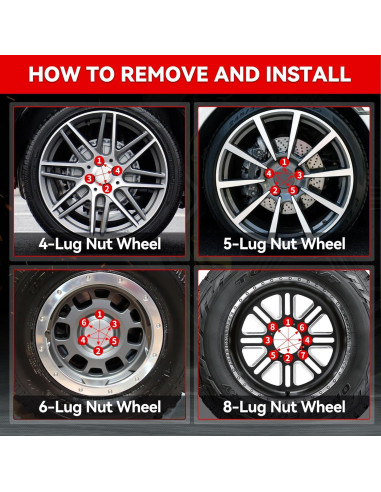 20 Tuercas de Buje Abierto EZISOE M12x1.5 50mm Negras