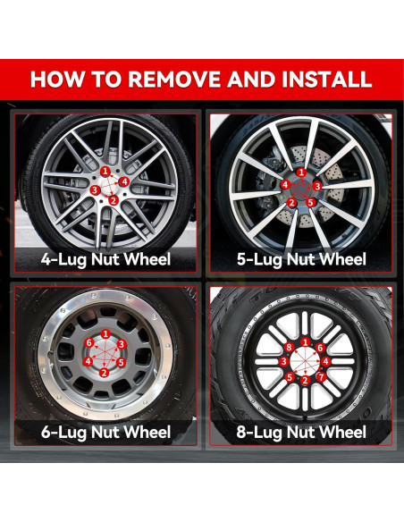 20 Tuercas de Buje Abierto EZISOE M12x1.5 50mm Negras