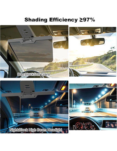 Extensor de Visera Solar LOMDC Z101 Anti-Deslumbrante Gris