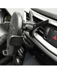 Soporte de Teléfono para Ventilación de Coche Genérico Negro 2