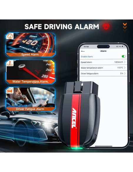 Escáner OBD2 ANCEL BD200 Bluetooth - Diagnóstico de Motor y Batería