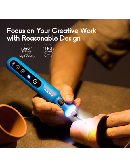 Kit Herramienta Rotativa Inalámbrica Toolrhino 3.7V 62 Accesorios