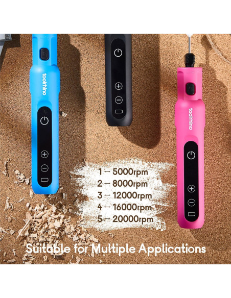 Kit Herramienta Rotativa Inalámbrica Toolrhino 3.7V 62 Accesorios