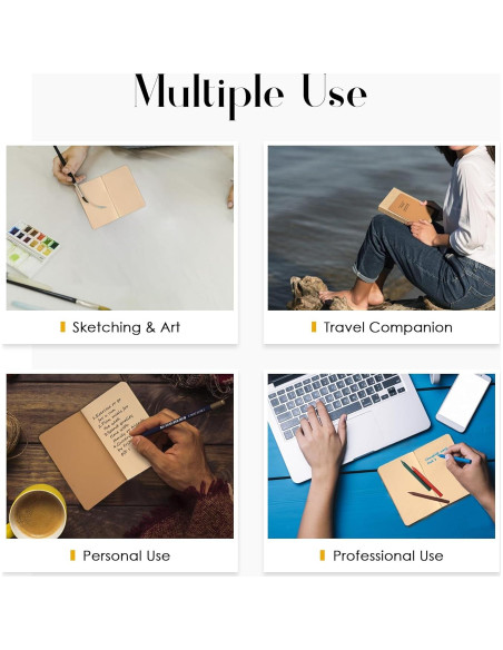 Diario de Campo GSM Brands - Paquete de 3 Cuadernos Kraft