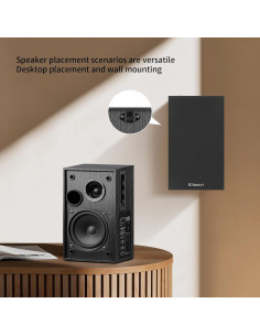 Altavoces de Estantería Elimavi BT-06 35W RMS Madera Negra 2