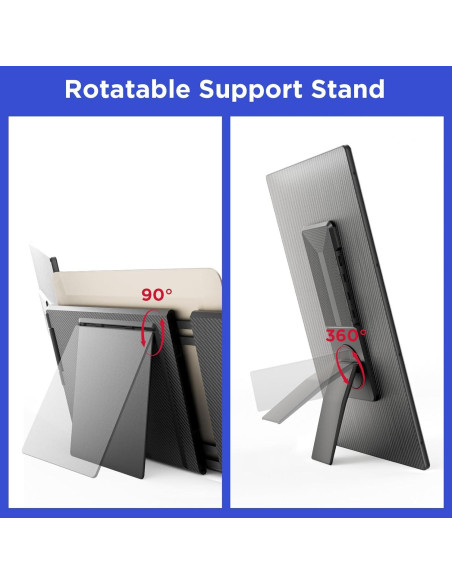 Maxfree S6 Extensor de Pantalla Triple 15.6" 1080P FHD