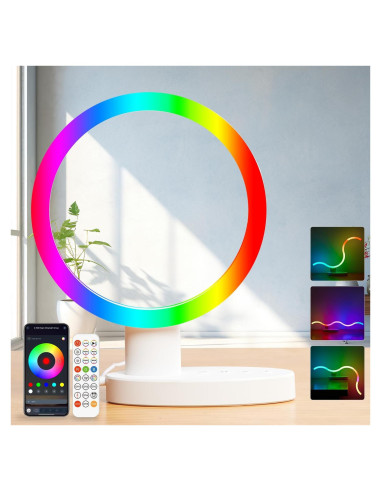 Lámpara de Mesa Omorepa RGB+IC Transformable con Control APP