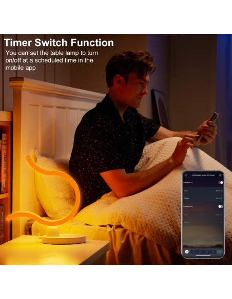 Lámpara de Mesa Omorepa RGB+IC Transformable con Control APP