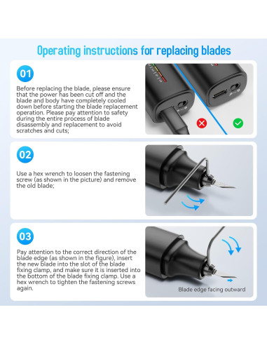 Cuchillo Cortador Ultrasónico Kniceo KH1 30W 50 Cuchillas