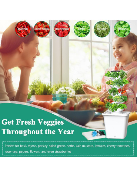 Sistema de Cultivo Hidropónico SJZX 12L 5 Niveles para Jardín