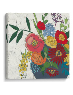 Lienzo Decorativo Canvas Lab Brilliant Blossoms I 50.8x50.8 cm