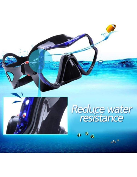 Máscara de Buceo Snorkel EXP VISION EX-1500 Azul 180