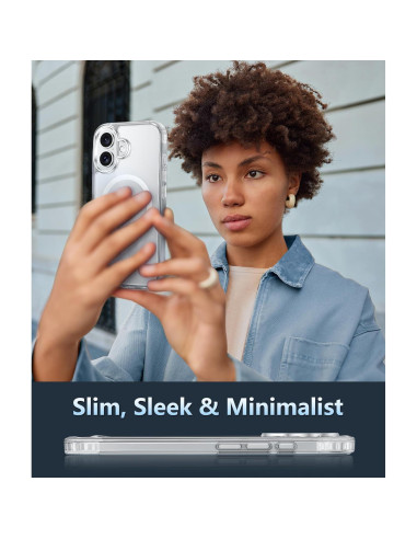 Funda Transparente FNTCASE para iPhone 16 - Grado Militar