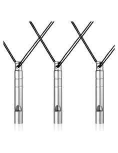 Silbato de Emergencia Heclia de Titanio 120dB - Paquete de 3