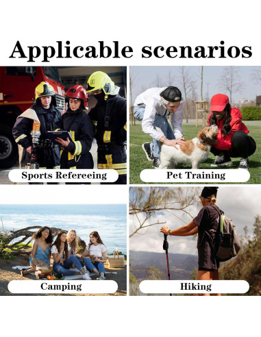 Silbato de Emergencia Heclia de Titanio 120dB - Paquete de 3