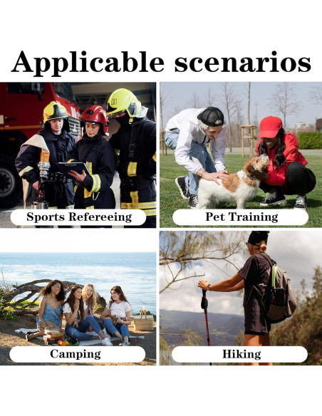 Silbato de Emergencia Heclia de Titanio 120dB - Paquete de 3