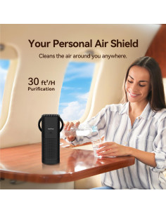 Purificador de Aire Mini Portátil Raydrop HEPA Inalámbrico Negro 2