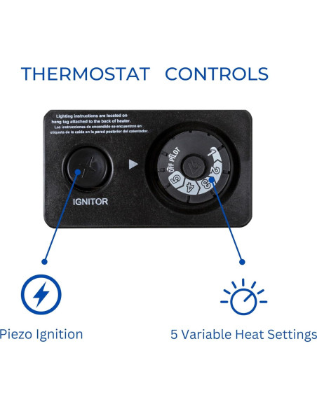 Calefactor a Gas Propano ProCom ML100TBAHR 10000 BTU Negro