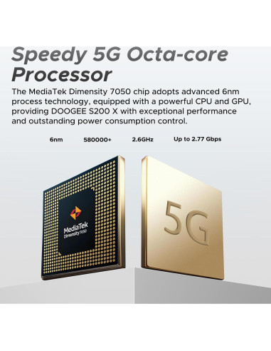 DOOGEE S200 X 5G Teléfono Rugerizado 32GB RAM 512GB ROM