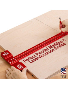 Escuadra T de Precisión Woodpeckers 60 cm con Guías de Marcado 2