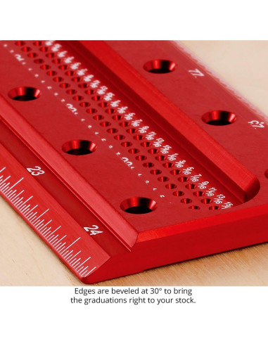 Escuadra T de Precisión Woodpeckers 60 cm con Guías de Marcado