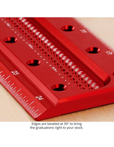 Escuadra T de Precisión Woodpeckers 60 cm con Guías de Marcado