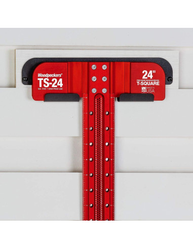 Escuadra T de Precisión Woodpeckers 60 cm con Guías de Marcado