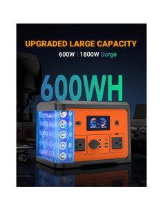 Generador Solar Portátil Tiexei PT01 665.6Wh 1800W UPS Bluetooth 2