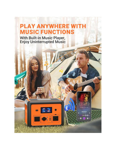 Generador Solar Portátil Tiexei PT01 665.6Wh 1800W UPS Bluetooth