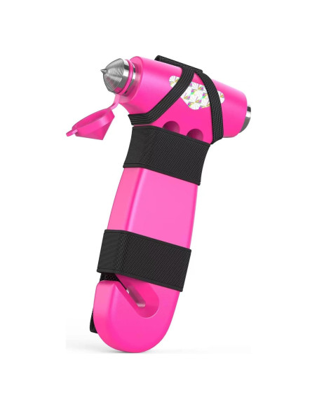 Martillo de Seguridad para Automóvil BSUXMAFG Rosa 3-en-1