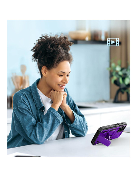 Funda FNTCASE para Samsung Galaxy A14-5G Resistente Púrpura Funda FNTCASE para Samsung Galaxy A14-5G Resistente Púrpura