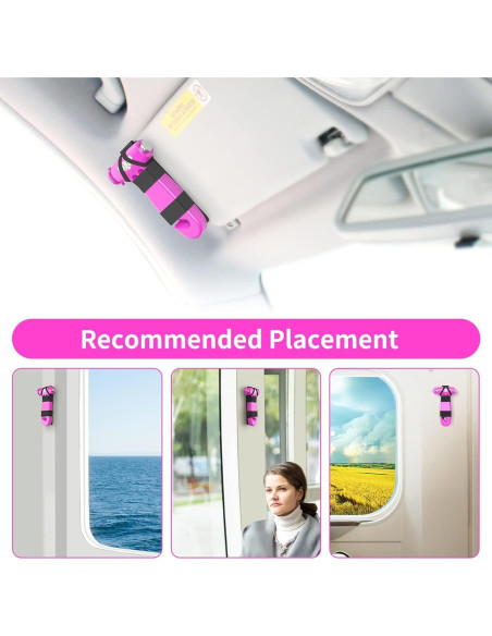 Martillo de Seguridad para Automóvil BSUXMAFG Rosa 3-en-1