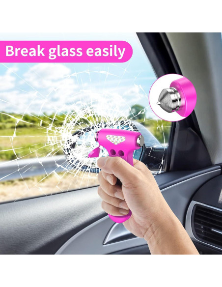 Martillo de Seguridad para Automóvil BSUXMAFG Rosa 3-en-1