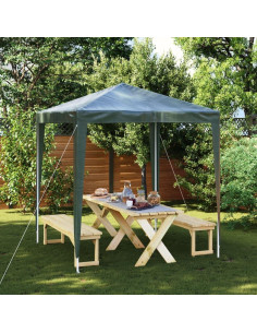 Carpa de Fiesta Profesional vidaXL Verde 2.01m x 2.01m Resistente al Agua y UV 2