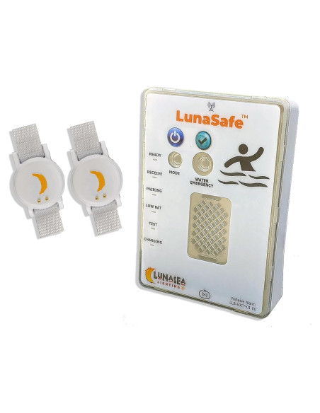 Alarma de Inmersión LunaSafe para Niños y Mascotas - Kit con 2 Transmisores