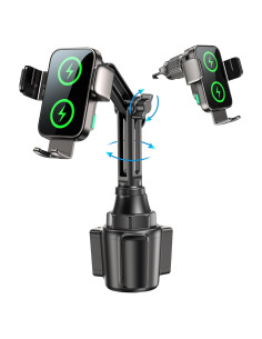 Soporte para teléfono de coche GuMosh con carga inalámbrica 15W