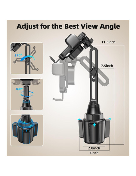 Soporte para teléfono de coche GuMosh con carga inalámbrica 15W Soporte para teléfono de coche GuMosh con carga inalámbrica 15W