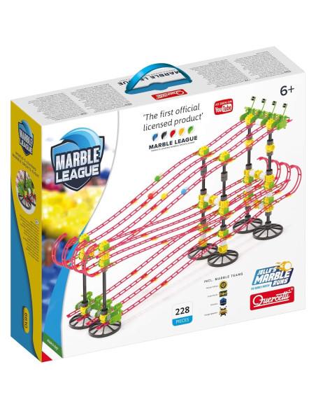 Quercetti Marble League - Conjunto de Carreras 228 Piezas Quercetti Marble League - Conjunto de Carreras 228 Piezas