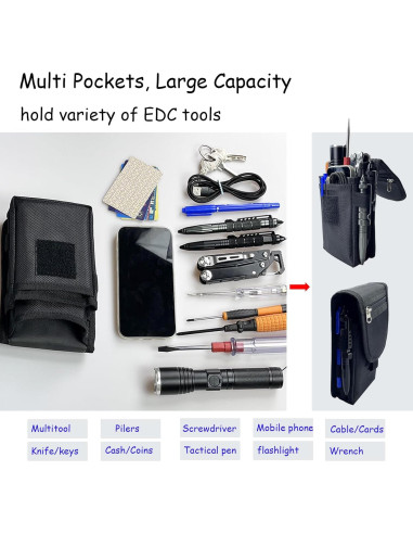 Bolsa de Herramientas de Cintura FAUDRECRO Nylon Resistente