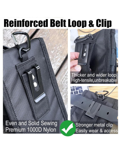 Bolsa de Herramientas de Cintura FAUDRECRO Nylon Resistente