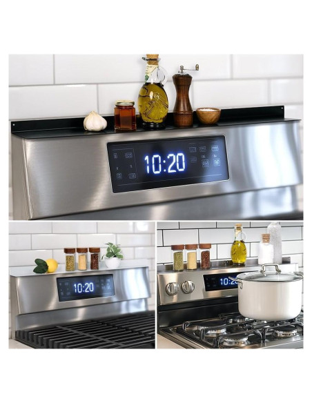 Estante Magnético de Cocina The Lakeside Collection 2 Pzas - Acero Inoxidable