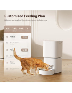 Comedero Automático DUDUPET 5L para Gatos - Programable 10 Comidas 2